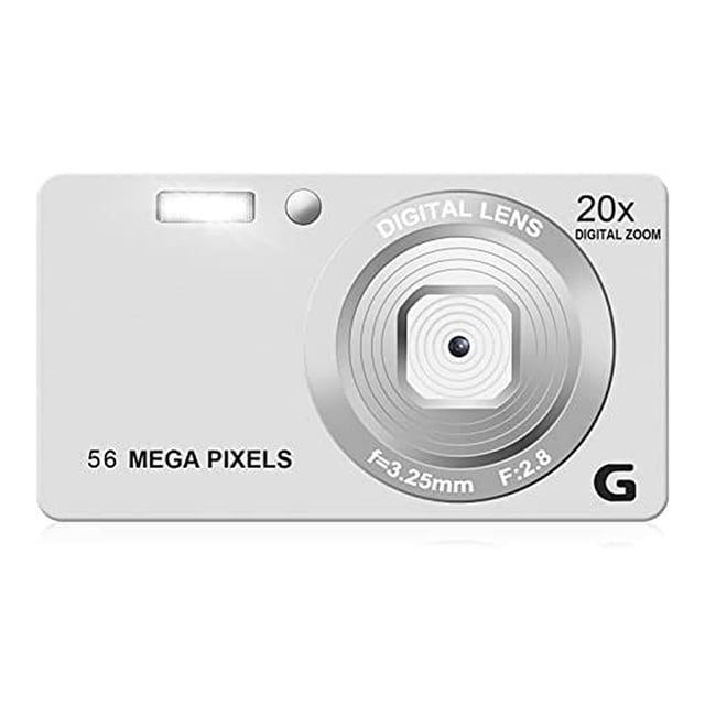 Videocámara FLhrweasw con Enfoque Automático LCD 2 7 Pulgadas 4K 56MP Zoom 20x Blanco