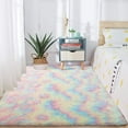 thumbnail image 3 of Newly Rainbow Rugs for Girls Bedroom Fluffy - Luxury Soft Area Rug Cute Floor Carpets - Shaggy Geometric Design Rugs for Child Baby Living Room Home Decor, 3 of 7