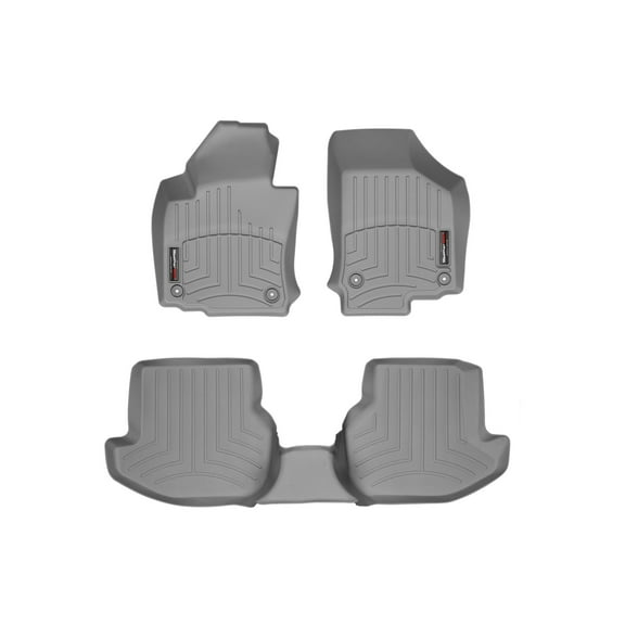 WeatherTech Custom Fit FloorLiners compatible with 2007-2008 VW Eos - 1st & 2nd Row, Grey