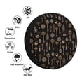thumbnail image 4 of Naloa Jewelry And Keys PVC Leather Spare Tire Wheel Cover Spare Tire Cover, for Car Truck SUV Camper Trailer Universal Fit(14-17in)-15 inch, 4 of 6