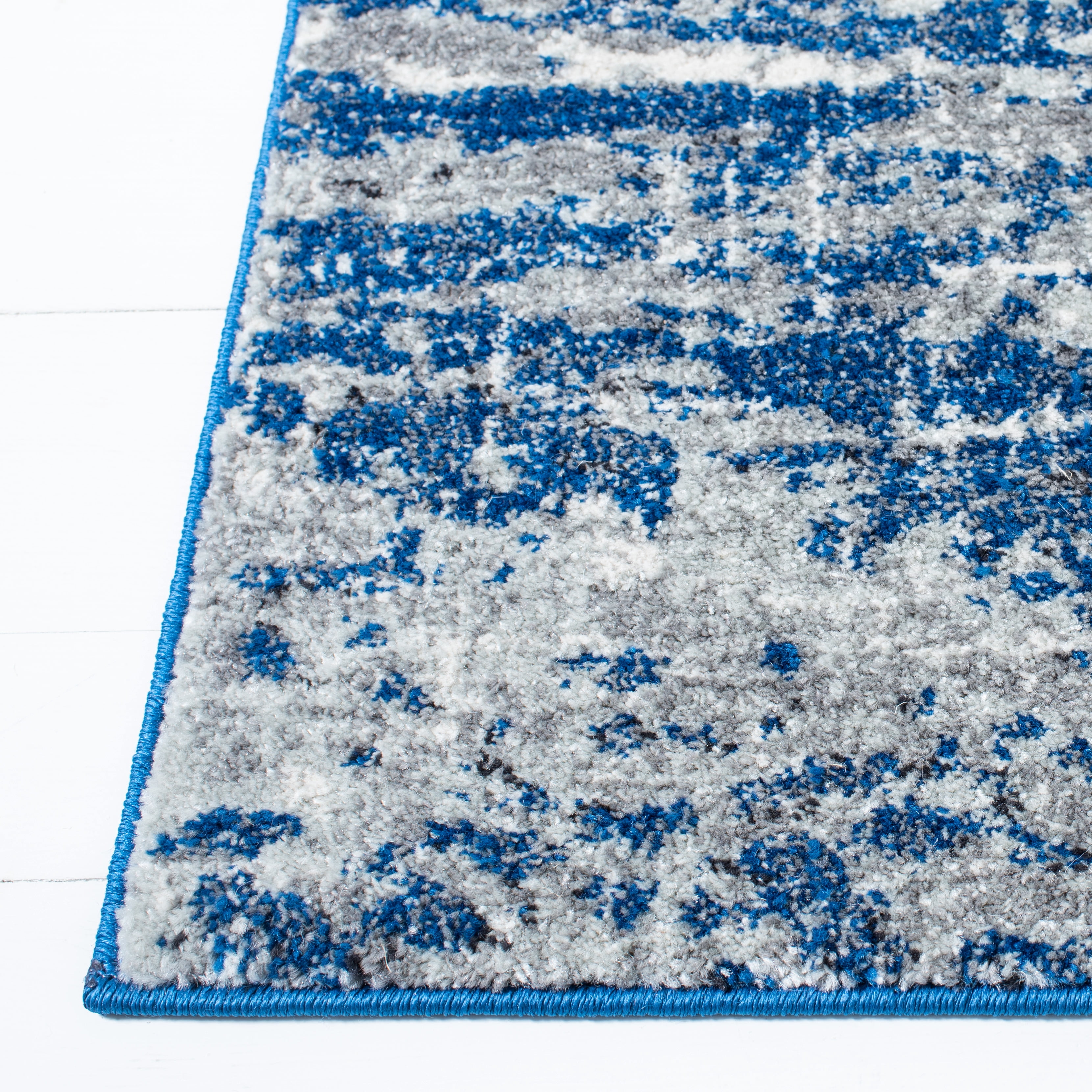 SAFAVIEH Evoke Frosina Abstract Area Rug, Dark Blue/Gray, 9' x 12'