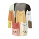 thumbnail image 4 of Karight Women Tops Loose Fit Three Quarter Sleeve V Neck Shirts Y2K Cute Bunny Blouses Dressy Spring Aesthetic Clothes, 4 of 5