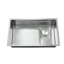 30 Inch Stainless Steel Single Bowl Undermount Workstation Double Ledges Kitchen Sink With Sliding Accessories