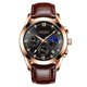 thumbnail image 3 of Reloj de cuarzo deportivo de cuero genuino a la moda para hombre, reloj de calendario luminoso resistente al agua para hombre, 3 of 3