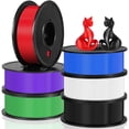 thumbnail image 1 of Filamento para impresora 3D Dynta PLA de 1,75 mm, paquete de 6 colores, 250 g x 6, 1 of 7