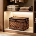 thumbnail image 5 of Clothes Storage Bins with Sturdy Frames, Foldable Fabric Clothing Organizer Box for Moving, Sweater Storage Cube with Lids and Zipper, Linen Closet Storage Bags for Blankets, Clothes, Sheet, 5 of 6
