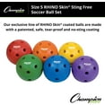 thumbnail image 4 of Champion Sports Rhino Skin Off Size 5 Soccer Ball Set, 4 of 5