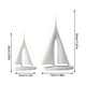 thumbnail image 2 of Pack Of 2 Sculptures Sailship For Home Decor Statue Moderna Ships Decoration Nautical Decorative For Living Room Shelf Table Office, 2 of 5