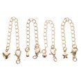 thumbnail image 1 of 4pcs Bracelet Extenders 14K Gold Necklace Extenders Anklet Extender for Jewelry Making, 1 of 8