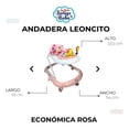 thumbnail image 5 of Andadera Para Bebé Babytek Leoncito Rosa, 5 of 5