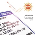 thumbnail image 6 of Florida Wave Pool Rules Sign, Complies With State Of Florida Pool Safety Code, 18x24 Corrugated Plastic, 6 of 7