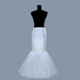 thumbnail image 1 of Enagua nupcial de sirena grande, accesorios para vestido de novia, falda, Material elástico, corsé de malla dura y aros, blanco, 1 of 5