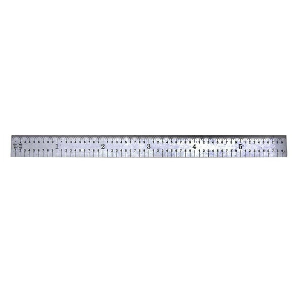 6" Satin Chrome Flexible Rule Made in USA! 5R Graduation