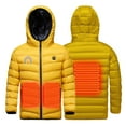 thumbnail image 5 of Hicidod Boys Heated Jacket 3 Heating Zones Usb Charging Electric Puffer Coats Hooded Printed Winter Warm Kids Down Jackets, 5 of 7