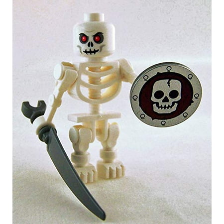 Lego Castle Skeleton Minfigure W Shield And Scythe Walmartcom