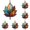 C8_5pc Multicolor 3.14", variant on Maple Leaf Ornament,Orange 3.14" Stained Glass Style Fall Decor,Hanging Garden Suncatchers,Thanksgiving Suncatcher,Window Fall Decor,Fall Decor Indoor,Fall Hanging Decor,Stocking Stuffers For Women