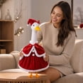 thumbnail image 7 of AZXY Christmas Porch Goose Outfits, Porch Goose Clothes, 23 Inch Goose Costume Dress for Cement & Plastic Porch Goose Statue, Duck Clothes, Outdoor Yard Lawn Patio Garden Porch Statue Decor, 7 of 7