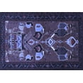 thumbnail image 1 of Ahgly Company Indoor Rectangle Persian Blue Traditional Area Rugs, 3' x 5', 1 of 4