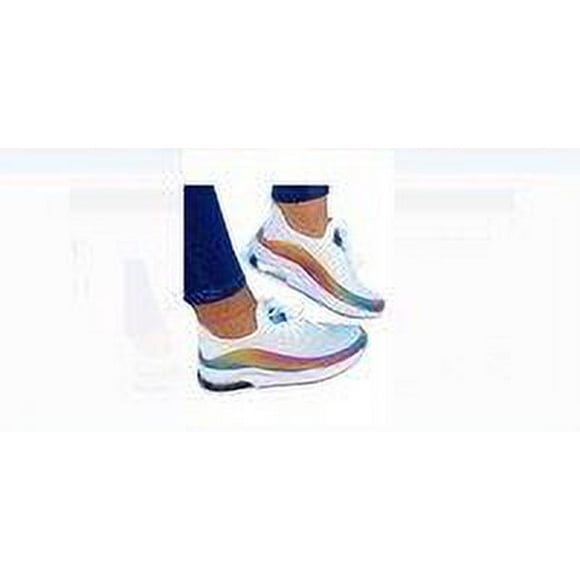 tredstone Women Sneakers Lightweight Mesh Air-Cushion Flat Anti-Slip Breathable Sneaker Wear-resistant Thick Sole Running Shoe White 42