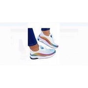 Women Sneakers Lightweight Mesh Air-Cushion Flat Anti-Slip Breathable Sneaker Wear-resistant Thick Sole Running Shoe White 38