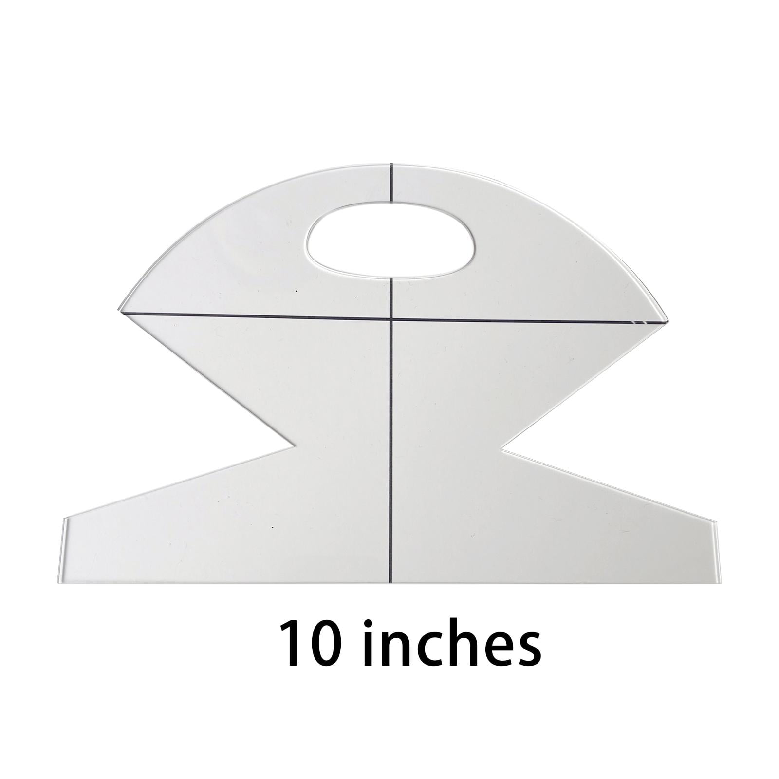 Bowl Cozy Template Acrylic Ruler Templates, Ruler 10x10x0.12inch