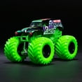 thumbnail image 4 of Monster Jam, Official Grave Digger Monster Truck, Die-Cast Vehicle, Nitro Neon Series, 1:64 Scale, 4 of 5