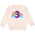 thumbnail image 2 of Inktastic 3rd Birthday Rainbow Number 3 Toddler Sweatshirt, 2 of 4