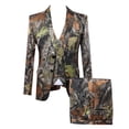 thumbnail image 5 of Men's 3 Piece 2 Button Camouflage Suit Modern Slim Fit Blazer, Vest, Pants Set for Stylish Outdoor and Formal Occasions, 5 of 7