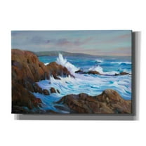 Epic Graffiti 'Seascape Faraway II' by Tim O'Toole, Canvas Wall Art, 26"x18"