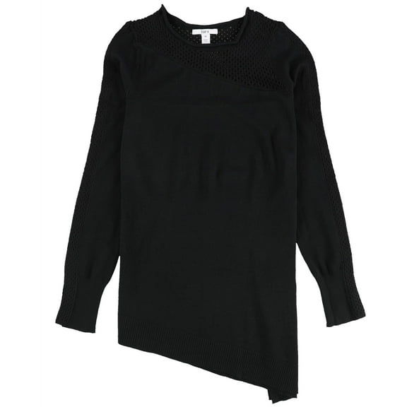 Bar Iii Womens Mesh Inset Pullover Sweater