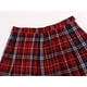 thumbnail image 2 of Faldas plisadas a cuadros delgadas acampanadas del uniforme escolar de las mujeres (XL rojo azul), 2 of 5