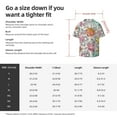 thumbnail image 7 of Fotbe Skull and Flowers print Short Sleeve Button Down Shirts for Men Casual Summer Beach Wrinkle Free Shirt-4X-Large, 7 of 7
