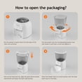 thumbnail image 5 of IMIPAW Automatic Cat Feeder 4L – Programmable Pet Food Dispenser with LCD Display, Up to 6 Meals/Day, Dual Power Supply (Adapter & Batteries), Suitable for Cats, Dogs & Rabbits, 5 of 10