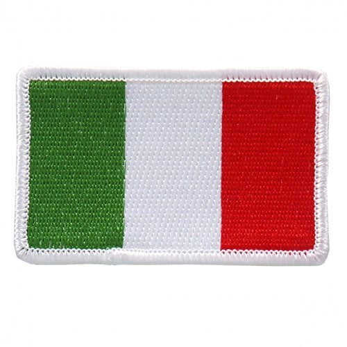 FLAG PATCH PATCHES ITALY ITALIA ITALIAN  IRON ON COUNTRY EMBROIDERED WORLD FLAG