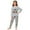 Light Gray, variant on Girls 67 Print Pajamas Set Outfits Sleepwear Tops And Pants Set Clothes