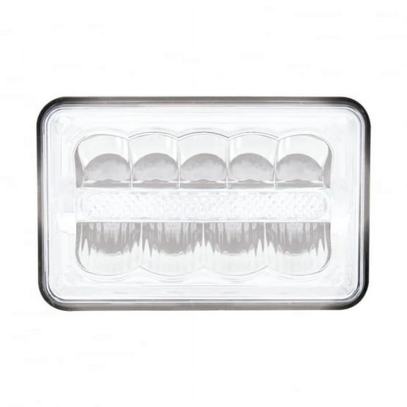 9 High Power LED 4” x 6” Rectangular Light with LED Light Bar