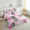 thumbnail image 3 of jejeloiu Kawaii Cattle Full Size Comforter Sets,Cute Dasiy Flowers Bedding Comforter Set,Rustic Western Farmhouse Bedding Sets For Girls Teens,Super Cozy Room Decor Reversible,3-Piece, 3 of 8