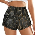 thumbnail image 2 of Women's Originals Shorts, Jersey Sports Shorts, Gym Shorts For Women, Vintage Black Gold, XS, Plus Size Available, 2 of 5