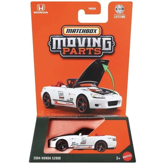 Matchbox Moving Parts 2004 Honda S2000 Diecast Vehicle