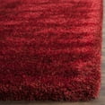 thumbnail image 3 of SAFAVIEH Charlotte Solid Plush Shag Runner Rug, Red, 2'3" x 8', 3 of 5
