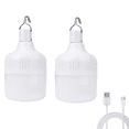 thumbnail image 1 of Linterna de Camping Regulable, Bombilla LED, 5 Modos de Iluminación, Recargable por USB, Luz Colgante para Tienda de Campaña, Linterna de Emergencia de 100 Lúmenes, 1 of 5
