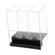 thumbnail image 5 of Estuche acrílico para dispensador de paquetes de refuerzo, almacenamiento premium, antideslizante, transparente Base negra, 5 of 7