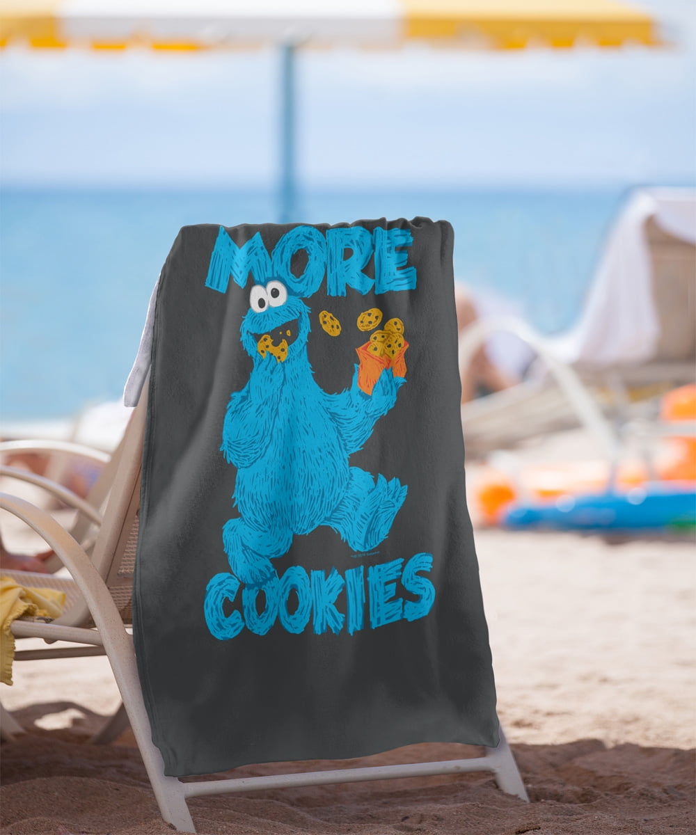 Sesame Street More Cookies Officially Licensed Beach Towel 30' X 60'