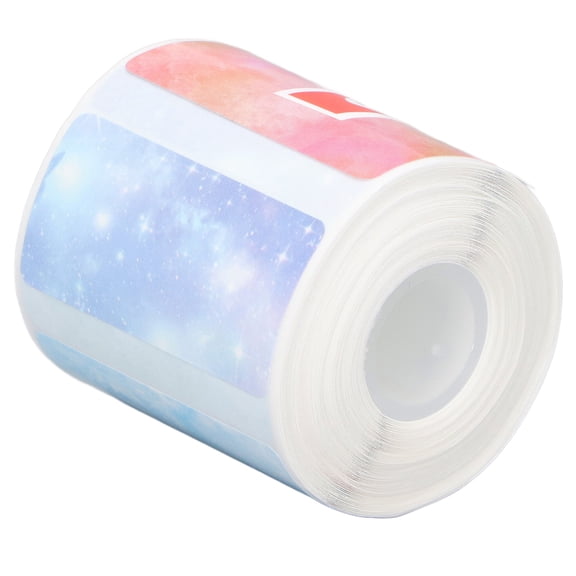 M Buder Thermal Paper Roll 310 Sheet 40x20mm (1.57x0.79 in) Inkless Print Labels with Back Adhesive Star Style for Office Organization and Custom Tag Making
