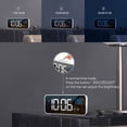thumbnail image 3 of EASTIN LED Digital Alarm Clock  Dual Alarm  4 Brightness&13 Ringtones  12/24H  Bedside Clock With Built-in Sound Senor  Temperature  Snooze  Portable Clock For Bedroom  Home And Travel 5., 3 of 15