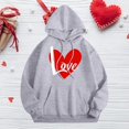 thumbnail image 2 of WEAIXIMIUNG White Sweatshirt Women Ladies' Cute Pullover Comfortable Drawstring Hoodie with Pocket Sweatshirt, 2 of 3