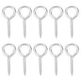 thumbnail image 1 of MasteelfCA 10pcs Anti-rust Self Tapping Eye Screw Hooks Eye Bolts Eye Hooks for Wood, 1 of 8