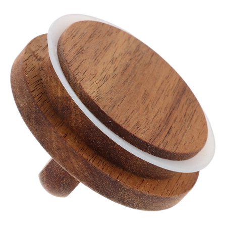 YOSADIER Leakproof Wooden Sealing Lid for Wide Mouth Glass Storage Jars Khaki