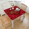thumbnail image 2 of BANET Rectangle s Day Tablecloth Waterproof & Stainproof Tablecloths, Red Love Heart Table Cloth Washable Polyester Wrinkle-Free Holiday Table Cover for Dining/Party/Wedding White, 2 of 7