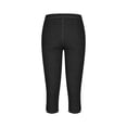thumbnail image 6 of Capri for Women Stretchy High Waisted Pull On Faux Demin Capri Leggings Spring Summer Trendy Workout Gym Yoga Pants, 2XL, 6 of 9